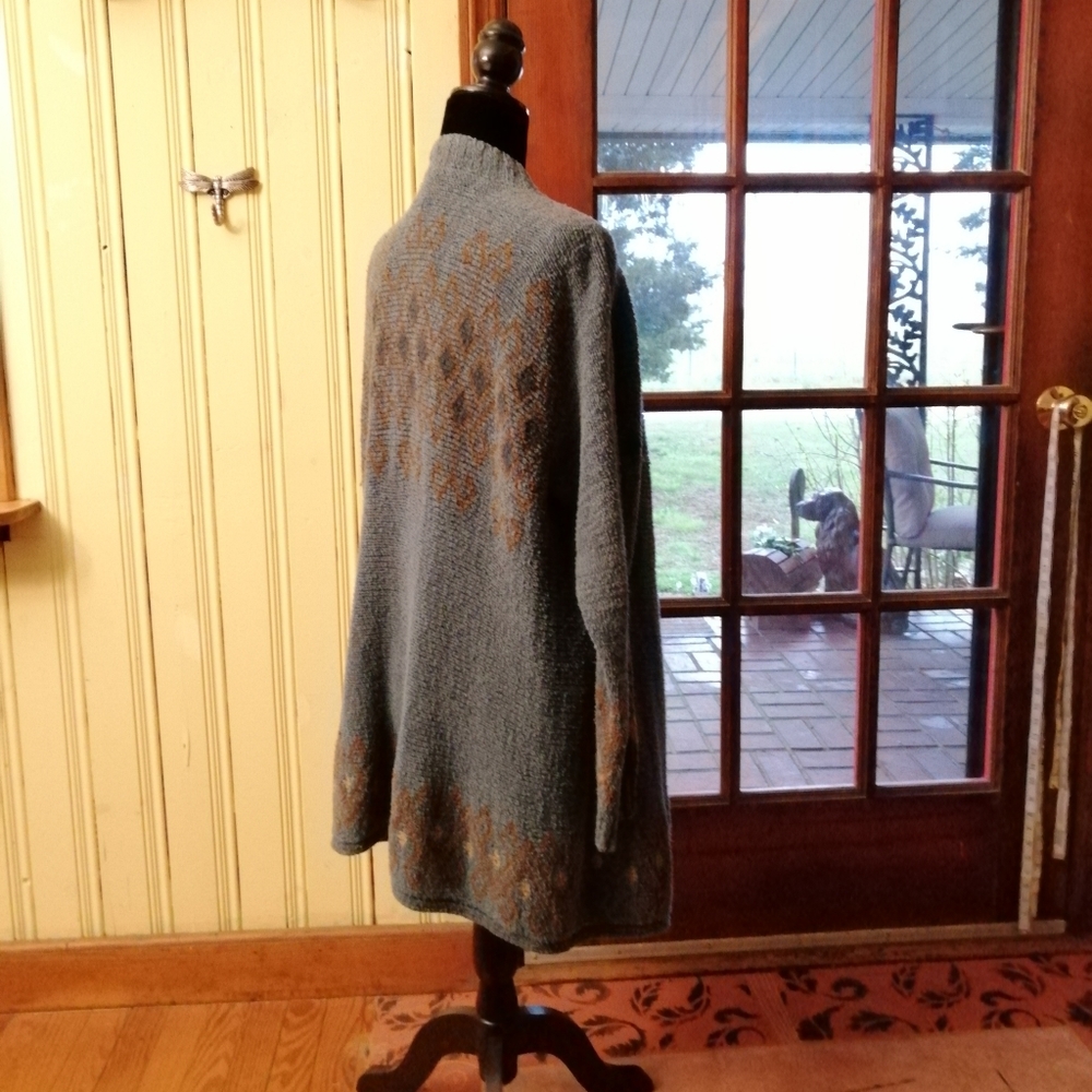 Vintage Pima Cotton Cardigan Sweater Duster, OS - Picture 7 of 7
